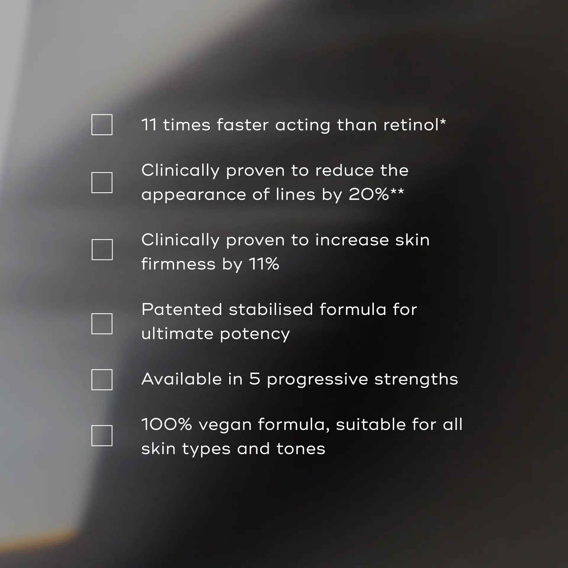 Product specs crystal retinal